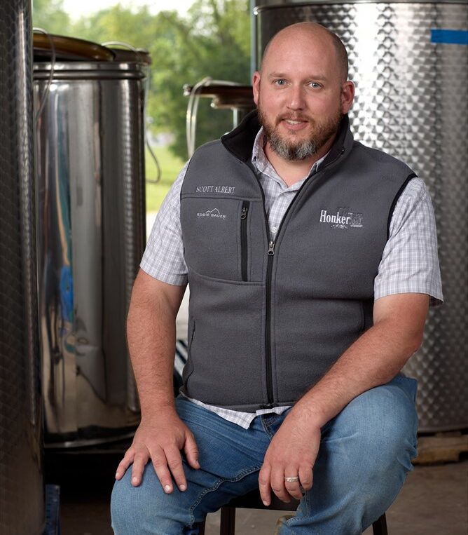 Scott Albert - winemaker at honker hill