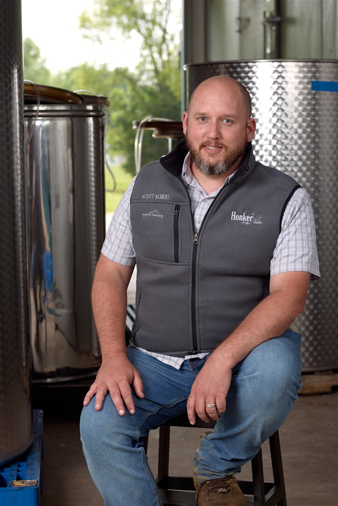 Scott Albert - winemaker at honker hill